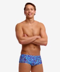 Funky Trunks Men's Sidewinder Trunks Blue Bits