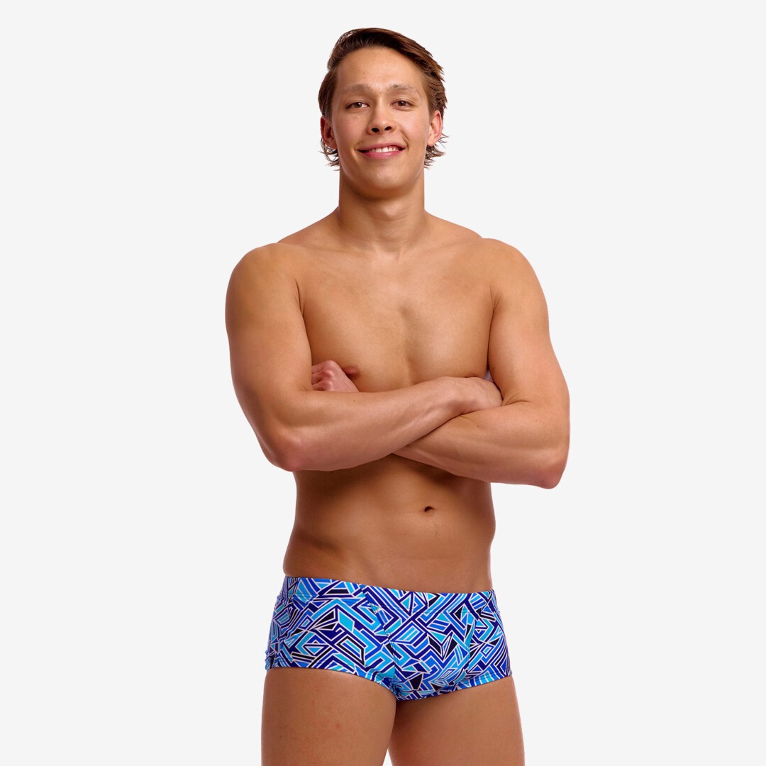 Funky Trunks Men's Sidewinder Trunks Blue Bits